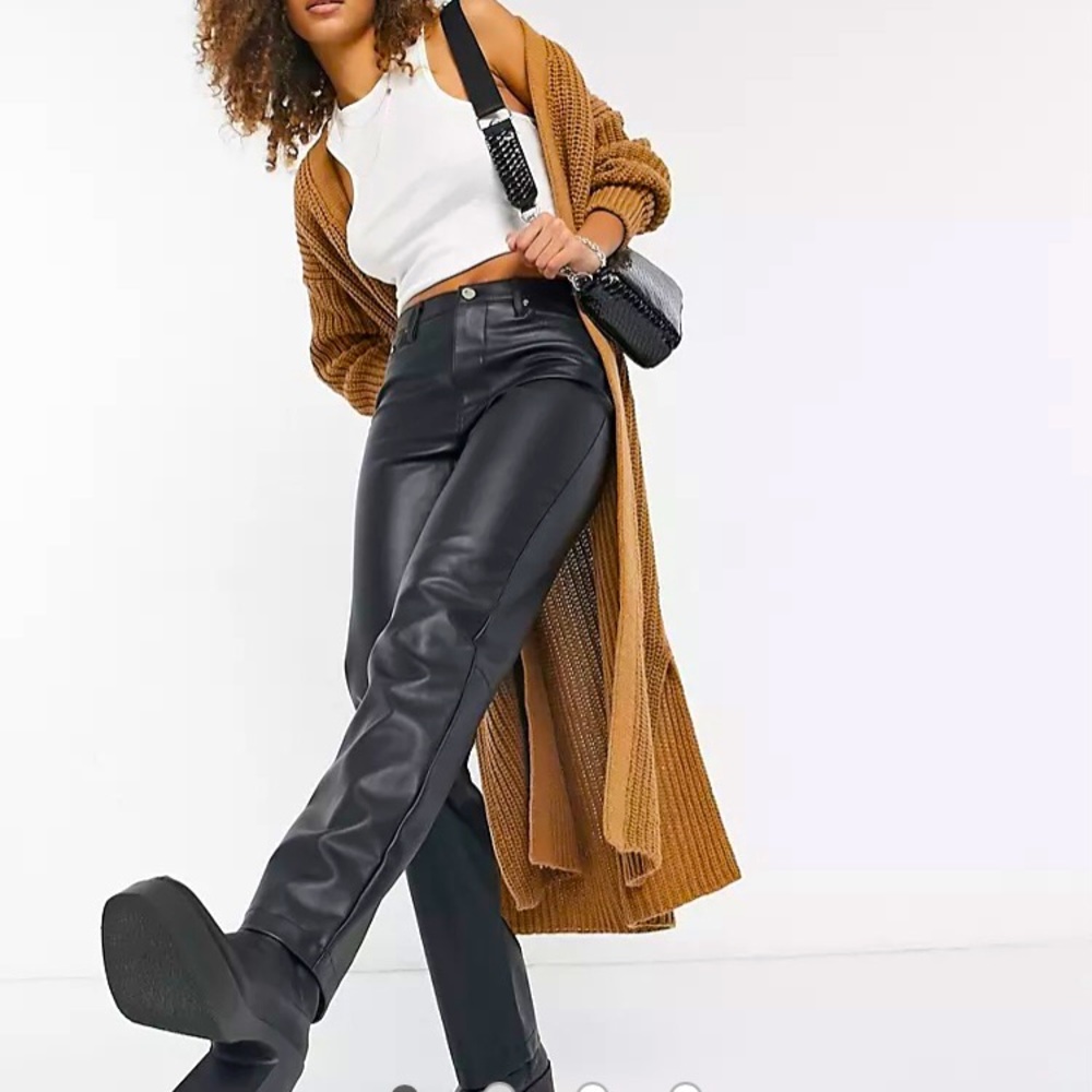 Topshop maxi cardigan in camel
